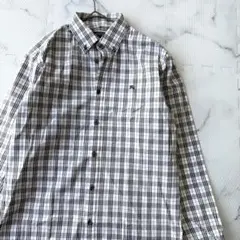 ✨極美品✨ バーバリーブラックレーベル ノバチェック総柄長袖シャツL