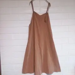 【新品.未使用】studio CLip　キャミロングワンピース　ブラウン　M