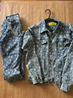 【Eyden 着用】Guapi 32デニム eyden着用】 GUAPI BLUE EMBELISHED DENIME - メルカリ