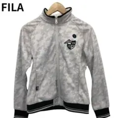FILA 迷彩柄 ジップアップジャケット　スポーツ　ハイネック　ロゴ　M