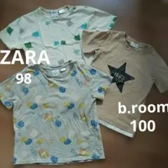 ZARABABY♡半袖Tシャツ 2枚 と　b.room　半袖Tシャツのサムネイル