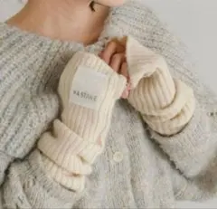 Kastane カスタネのリブニットアームウォーマー