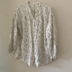 GLOBAL WORK 花柄 シャツ S ブラウス グローバルワーク