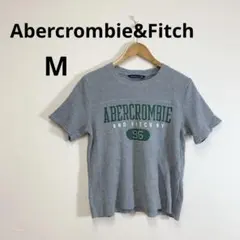 Abercrombie&Fitch グレーサーマルフットボールTシャツ M