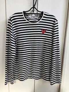 プレイコムデギャルソン ボーダーロングＴシャツ サイズS