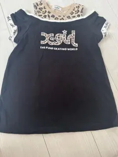 最終価格！xgirl レオパード柄 半袖ワンピース 100cm