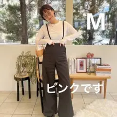新品‼️rosymonsterサスペンダーパンツ　サテン