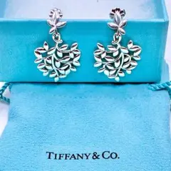 Tiffany & Co. リーフモチーフ ダイヤモンド ピアス AU750 - メルカリ