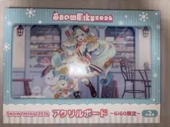 GIGO限定 雪ミクアクリルボード　初音ミクフィギュア GIGO限定 SNOW MIKU スノーミク 2026 雪ミク アクリルボード｜Yahoo