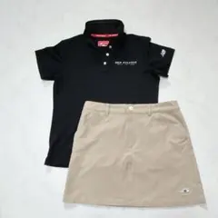 ニューバランス newbalance ゴルフウェア スカート ベージュ L(2)