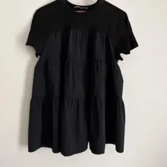 Demi-Luxe BEAMS ティアード 半袖 チュニック ブラックのサムネイル
