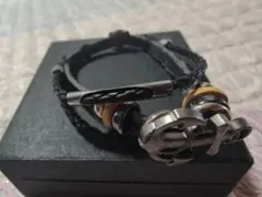 レザー アンカーデザイン ブレスレット