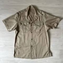 【60s 米軍実物】US ARMY 半袖チノシャツ ヴィンテージ ミリタリーのサムネイル