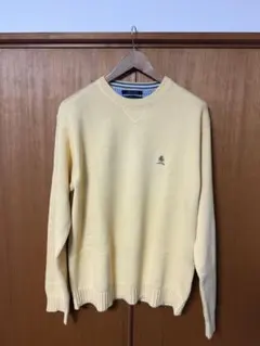 90-00s TOMMY HILFIGER トミー ニット 黄色 イエロー