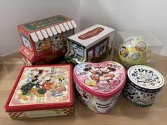 ディズニー リゾート　お菓子 空き缶 空き箱　６個セット　★お値下中