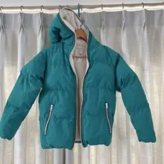 フード付き中綿アウター/ グリーン