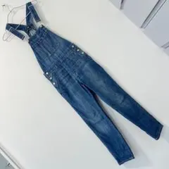 GAP ギャップ 定番デニムオーバーオール インディゴブルー サロペット XXS
