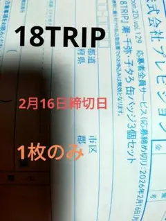 18TRIP全サspoon.2Di vol.129 応募振り込み用紙1枚のみ