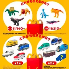 ハッピーセット　第1弾第2弾　アニアキングダム・プラレール