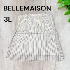 【新品未使用タグ付き】ベルメゾン 3L ノースリーブ オフィスカジュアル