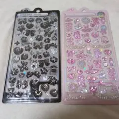 【正規品】ボンボンドロップシール ブラック ガーリー 2点セット