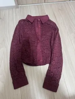 d.i.a♡薔薇×チェーン柄トップス d.i.a】薔薇チェーン柄ジップシャツ | Mercari
