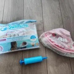 Swimava 首リング ポンプ付き 浮き輪 いちご
