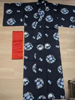 SANRIO　ハローキティ浴衣　帯付き　大人 はろうきてぃのサムネイル