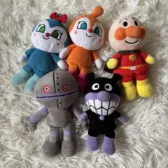 アンパンマン プリちぃびーんず ぬいぐるみ まとめ売り 5体