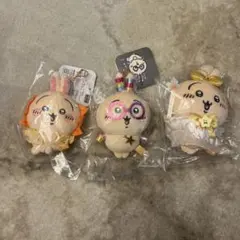 まじかるちいかわ マスコット　輪っか、シーサー　3点セット　うさぎ