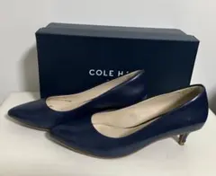 COLE HAAN コールハーン パンプス　 24㌢　ブルー ヒールリペア付き