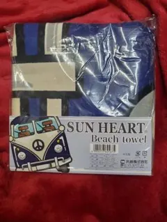 ビーチタオル ブルーバス フォルクスワーゲン バスタオル スポーツタオル にも