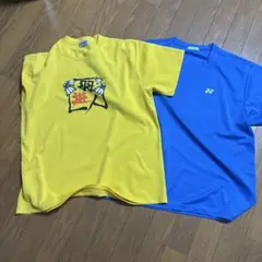 YONEX バドミントンシャツ イエロー 、ブルー