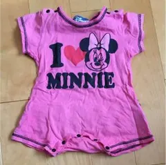 ミニーちゃん♡半袖ロンパース 80