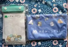 MOS BURGER　すみっコぐらし　クリアマルチケース&冷感タオル