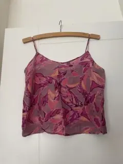 American Apparel キャミソール 総柄 ピンク　花柄　ボタニカルのサムネイル