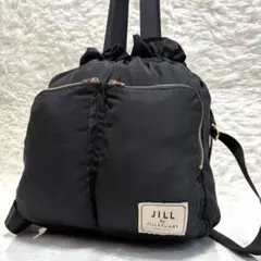 美品★JILL STUART ブラックリュック　2way 黒　ナイロン　トートのサムネイル