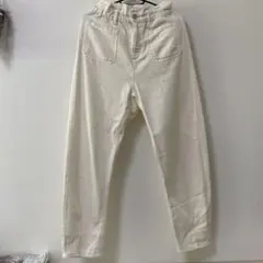 ZARA ホワイト テーパード　デニム EUR34