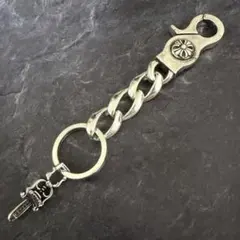 キーチェーン キーホルダー シルバー キーリング メンズ クリップ型フック式