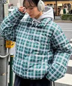 定価12100円　新品タグ付　CIAOPANIC TYPY チェック中綿アウター