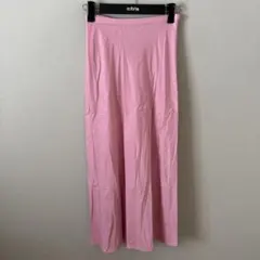 moussy マウジー 薄手 ピンク タイト ロング スカート