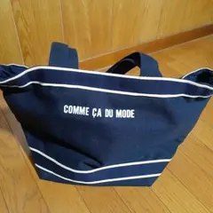 COMME CA DU MODE ネイビー トートバッグ