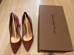Gianvito Rossi バーガンディ スエード ハイヒールのサムネイル