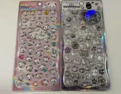 ジュエルプチドロップ　シール　もちもちぱんだ　光るシール　ストーンつき