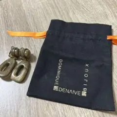 カーキ イヤリング(Dominique Denaive)