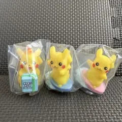ポケモンキッズ 30周年　なみのりピカチュウ　お祝いピカチュウ　3点セット