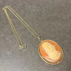 美品】Burberrys バーバリーズ カメオ ゴールド ネックレス 廃盤 