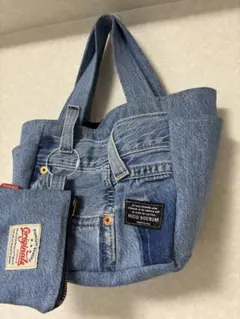 ジーンズリメイク デニムトートバッグ