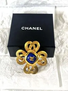 ⭐️超美品⭐️CHANEL シャネル　ヴィンテージ　ブローチ　石　ゴールド　97P
