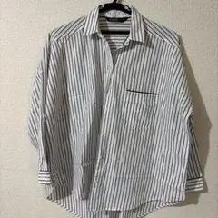 ZARA BASIC Z1975 DENIM ストライプシャツ XS